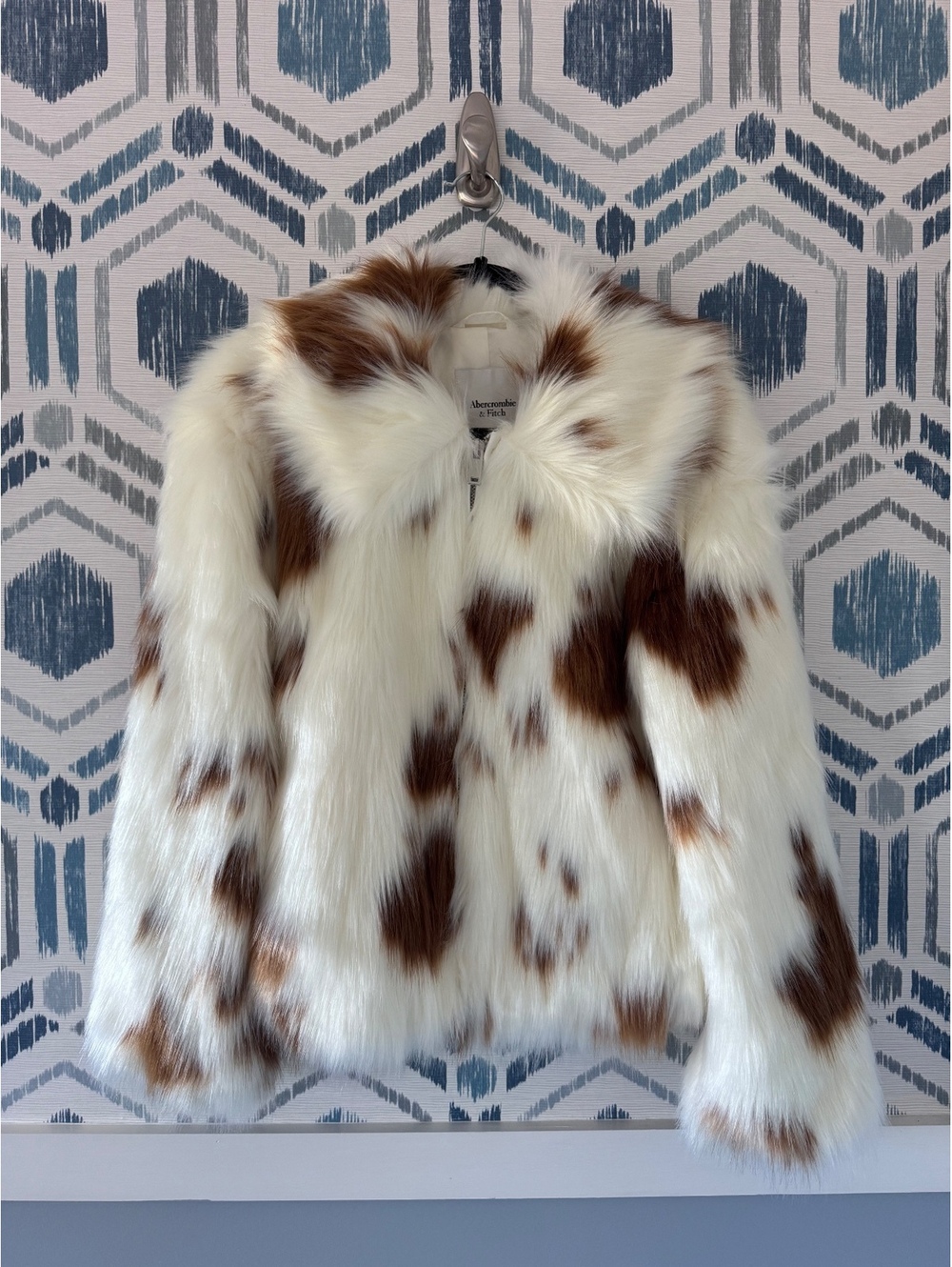 NWT Abercrombie Faux Fur Coat